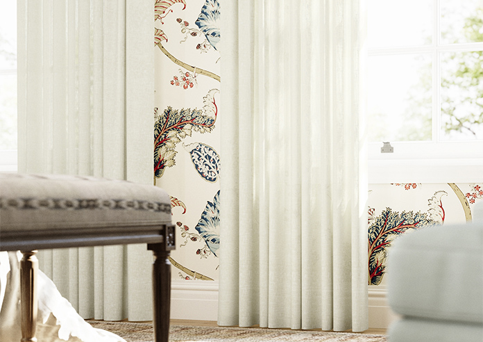 Petra Voile, Simple White - Made to Measure Curtains - Image 5